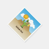 Cactus met bier servet (Hoek)