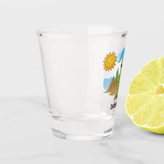 Cactus met bier shot glas (Links)