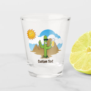 Cactus met bier shot glas