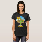 Cactus met Bier T-shirt (Voorkant volledig)