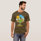 Cactus met bier t-shirt (Voorkant volledig)