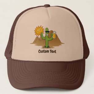 Cactus met bier trucker pet