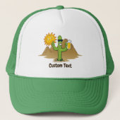 Cactus met Bier Trucker Pet (Voorkant)