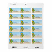 Cactus met bieretiket etiket (Full Sheet)