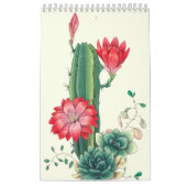Cactus met bloemen kalender (Hoes)