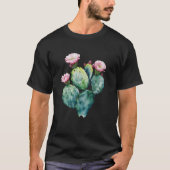 Cactus met bloemen t-shirt (Voorkant)