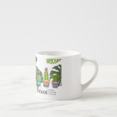 CACTUS MET CITATEN EN GROTE BLADEREN ESPRESSO KOP (Rechts)