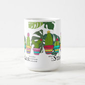 CACTUS MET CITATEN EN GROTE BLADEREN KOFFIEMOK (Center)