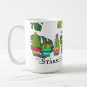CACTUS MET CITATEN EN GROTE BLADEREN KOFFIEMOK (Links)