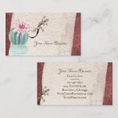  Cactus met Flower en Gecko Southwestern Visitekaartje (Voorkant / Achterkant)