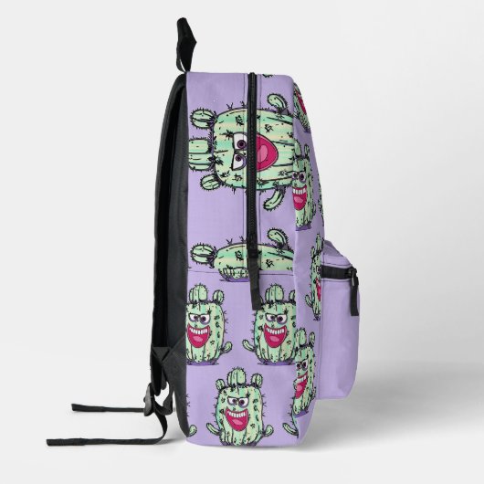 Cactus met houding bedrukte rugzak (Links)