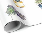 Cactus met planterpatroon cadeaupapier (Rol Hoek)