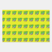 Cactus met pottenbakken inpakpapier vel (Voorkant 2)