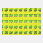 Cactus met pottenbakken inpakpapier vel (Voorkant 3)