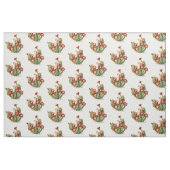 Cactus met rode bloemen stof (Fat Quarter)