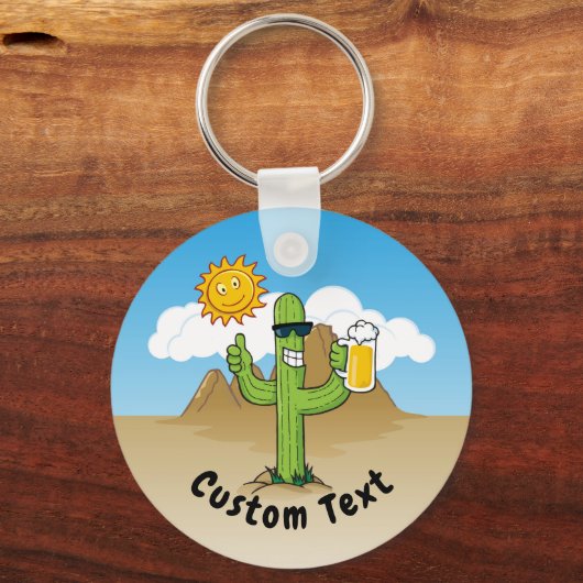 Cactus met Sleutelhanger van bier (Voorkant)