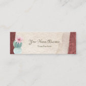 Cactus met ventilator - Stucco Soutwestern Mini Visitekaartje (Voorkant)