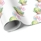 Cactus met Verjaardag Ballon Boeket Cadeaupapier (Rol Hoek)