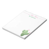 Cactus met White Background Notitieblok (Linkerzijde)