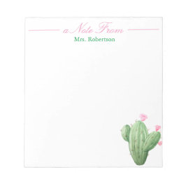 Cactus met White Background Notitieblok