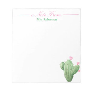 Cactus met White Background Notitieblok