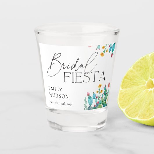 Cactus Mexicaans Feest Bruidsmeisjes Borrel Shot Glas (Voorkant)