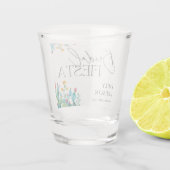 Cactus Mexicaans Feest Bruiloft Shot Glas (Achterkant)