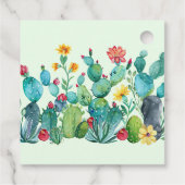 Cactus Mexicaans Feest Bruiloftsborrel Bedankjes Labels (Achterkant)