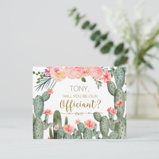 Cactus Mexicaanse Wordt U onze ceremoniemeester Ka Kaart (Staand voorkant)