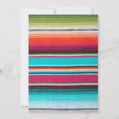 Cactus Mexican Baby shower Invitation Gold Kaart (Achterkant)