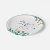 Cactus Mexican Fiesta Bruiloft Feest Papieren Bordje (Gekanteld)