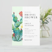 Cactus Mexican Fiesta Vrijgezellenfeest Kaart (Staand voorkant)