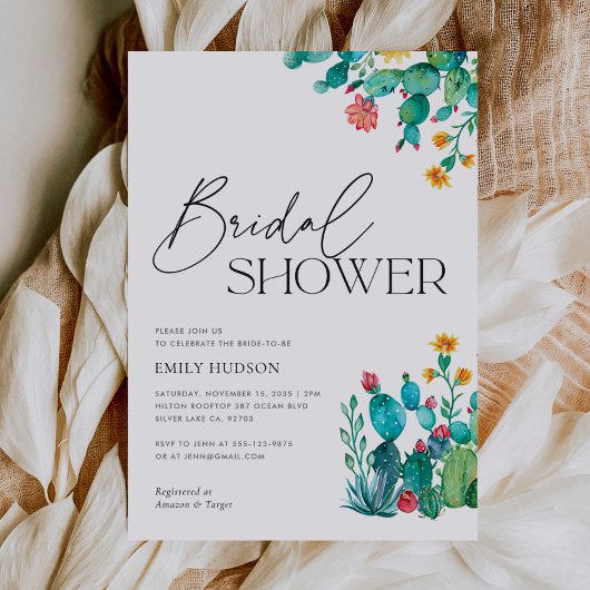 Cactus Mexican Fiesta Vrijgezellenfeest Kaart