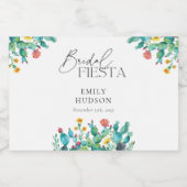 Cactus Mexican Fiesta Vrijgezellenfeest Likeurfles Etiket (Enkel label)