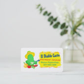 Cactus Mexican Southwestern chef catering Business Visitekaartje (Staand voorkant)