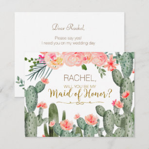 Cactus Mexican, word jij mijn dochter van een eers Kaart