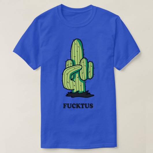 Cactus Middle Finger Fucktus T-shirt (Design voorkant)
