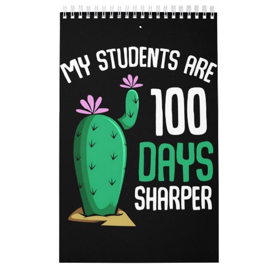 Cactus Mijn studenten zijn 100 dagen Kalender (Hoes)