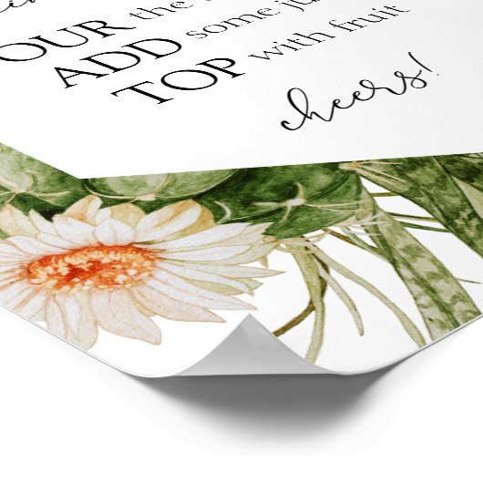 Cactus Mimosa Bar Poster (Hoek)