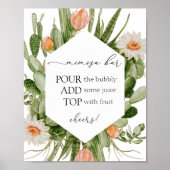 Cactus Mimosa Bar Poster (Voorkant)