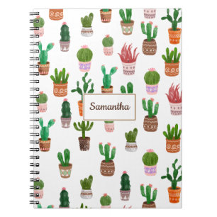 Cactus Modern Aangepaste naam Notitieboek