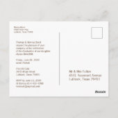 Cactus Modern Rustic Wood Foto Afstuderen Briefkaart (Achterkant)