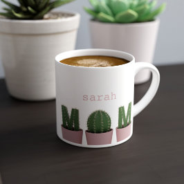 Cactus Moeder Plant Ouder Espresso Cup Espresso Kop