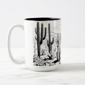 cactus-mok tweekleurige koffiemok (Links)