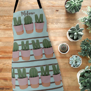 Cactus Mom Plant Patroon Tuinieren Schort