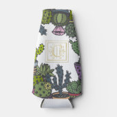 Cactus monogram C Flesjeskoeler (Voorkant)