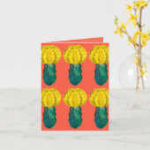 Cactus, Moon Cactus, Laten we samen gaan Kaart (Gele Bloem)