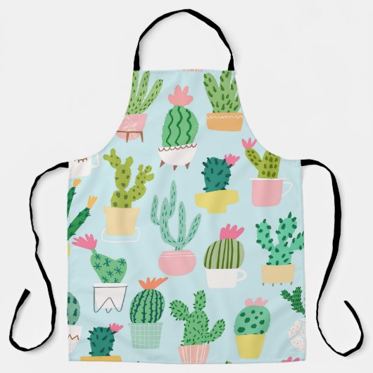 Cactus naadloos patroon. Cacti seamless ba Schort (Voorkant)