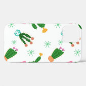 Cactus naadloos  patroon, herhaalde oranje Case-Mate iPhone case (Achterkant (horizontaal))