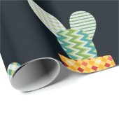 Cactus naadloos patroon in patchworkstijl met pl cadeaupapier (Rol Hoek)
